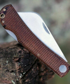 Lord And Field Outfitters Lord & Field Farmhand Lockback LOR03, 2.88" Stainless Steel Plain Blade, Brown Micarta Handle -Buck Knives Sales LOR03.5 96932.1600186667