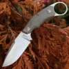 LionSteel H2 Green Canvas Micarta (2.95" Drop Point SW) H2 CVG