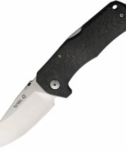 LionSteel TM1 Lockback - Carbon Fiber (3.5" Sleipner Satin) TM1 CS