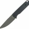 Ferrum Forge Knife Works The Lackey Fixed Blade , 2.88" D2 Stonewashed Plain Blade, Black G10 Handle