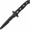 CRKT M16-FX Tanto CR13FX, 4.636" SK-5 Steel w/ Black Veff Serrated Blade, Black G10 Handle