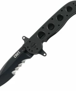 CRKT M21 Linerlock Veff CRM2112SFG, 3.113" 1.4116 Combo Blade, Black G10 Handle