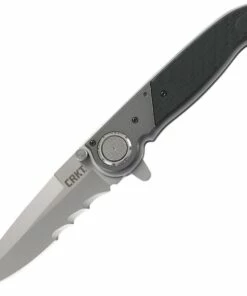 CRKT M40 Deadbolt Lock Veff CRM4015, 3.999" 1.4116 Combo Edge, Bolster - 6063 Al | Onlay - Glass Reinforced Nylon Handle