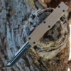 Templar Knife Co. Templar Premium Lightweight Slim OTF -Alum. Bronze (3.25" D2 Blk Tanto) MA-AB-22-1