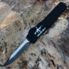Templar Knife Co. Templar Premium Lightweight Slim OTF -Alum. Blk CATI (3.25" D2 Blk Drop Point) MA-AR15-32-1