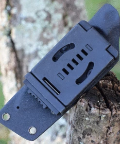 Maxace Knives Maxace Baal Tactical Fixed Black G10 (4.1” Vanadis 4E SW) MBL01 -Buck Knives Sales MAXMBL01.sheath 28364.1632335476