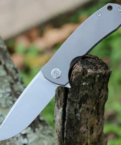 Maxace Knives Maxace Balance 2021 - Gray Titanium (3.7" M390 Satin) MBL101