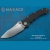 Maxace Knives Maxace Sandstorm K - Black G10 (4.4" Bohler K110 Satin) MSK05