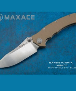 Maxace Knives Maxace Sandstorm K - Brown G10 (4.4" Bohler K110 Satin) MSK07