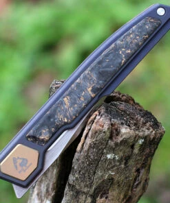 Maxace Knives Maxace Persian Front Flipper - Dark Purple Ti / CF (4" Satin M390) MCPS02 -Buck Knives Sales MAXMCPS02.3 76785.1639759605