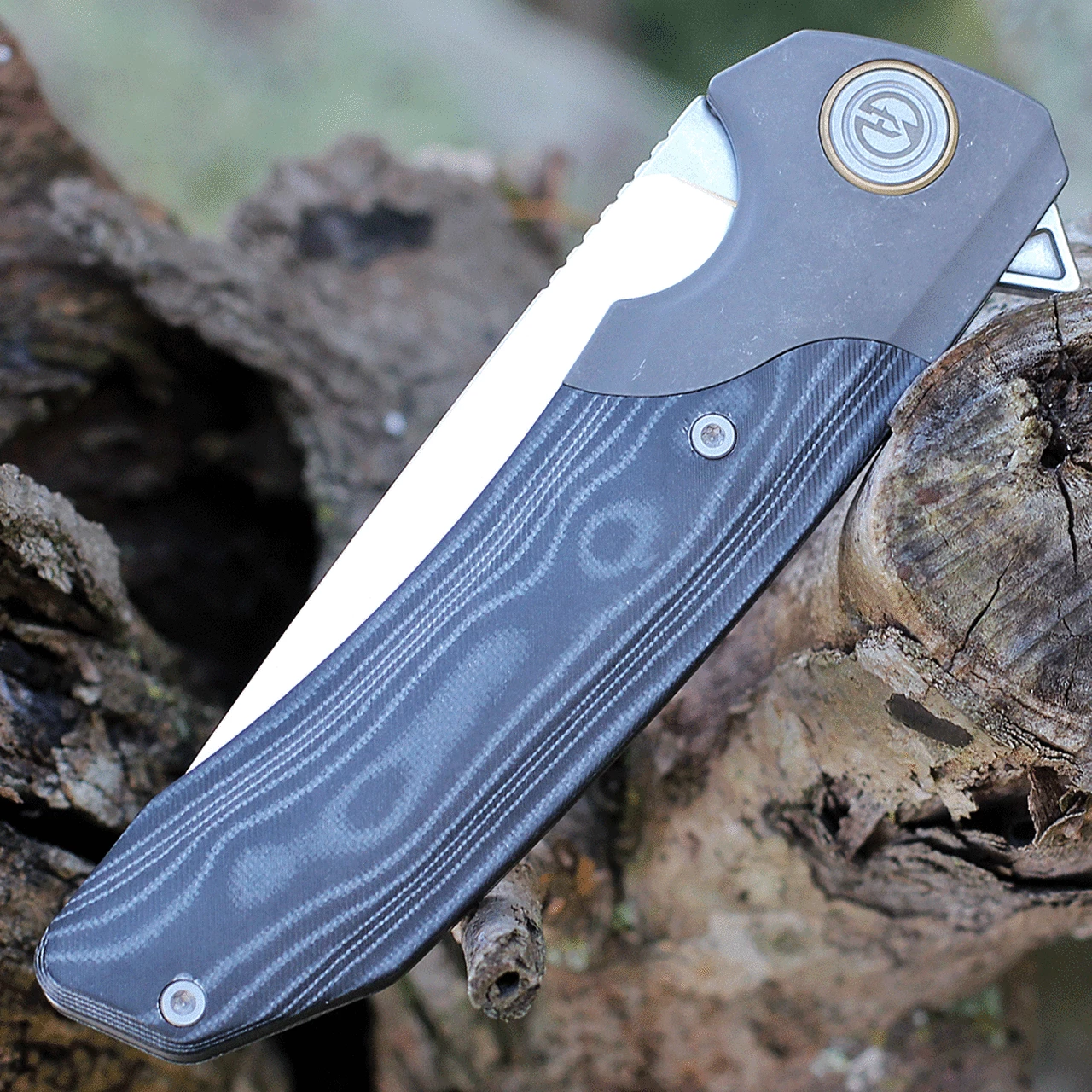 Maxace Knives Maxace Goliath 2.0 - Black G-10 / Gray SW(4.3" K110 Satin) MGL203 3 Maxace Knives Maxace Goliath 2.0 - Black G-10 / Gray SW(4.3" K110 Satin) MGL203 - Image 3