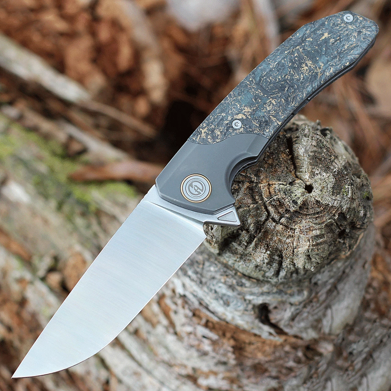 Maxace Knives Maxace Goliath 2.0 - Luminous Marble CF (4.3" M390 Satin) MGL313 1 Maxace Knives Maxace Goliath 2.0 - Luminous Marble CF (4.3" M390 Satin) MGL313