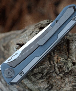 Maxace Knives Maxace Kestrel Front Flipper - Gray G-10 (3.62” M390 Satin) MKT202 -Buck Knives Sales MAXMKT202.2 20990.1634226666