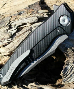 Maxace Knives Maxace Killer Whale 2.0 - Black Ti (3.9" ASP-60 Gray SW) MKW201 7 Maxace Knives Maxace Killer Whale 2.0 - Black Ti (3.9" ASP-60 Gray SW) MKW201 -Buck Knives Sales MAXMKW201.2 26255.1644433130