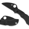 Spyderco Knives Spyderco Manbug Wharncliffe MBKWPBK, 1.97" VG-10 Wharncliffe Black Blade, Black FRN Handle