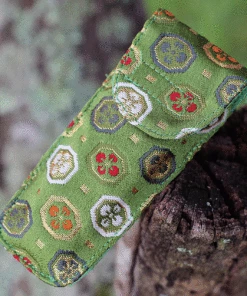 Mcusta Kusumi Classic Damascus Folder, Decorative Woven Nishijin Pouch -Buck Knives Sales MCU SHEATH 60176.1626793986