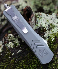 CobraTec Knives MGYFS-XMDS Medium FS-X Grey, 3.0" D2 Steel Drop Point Serrated Blade, CNC Aviation Aluminum Handle -Buck Knives Sales MGYFS XMDS.2 68264.1611785174