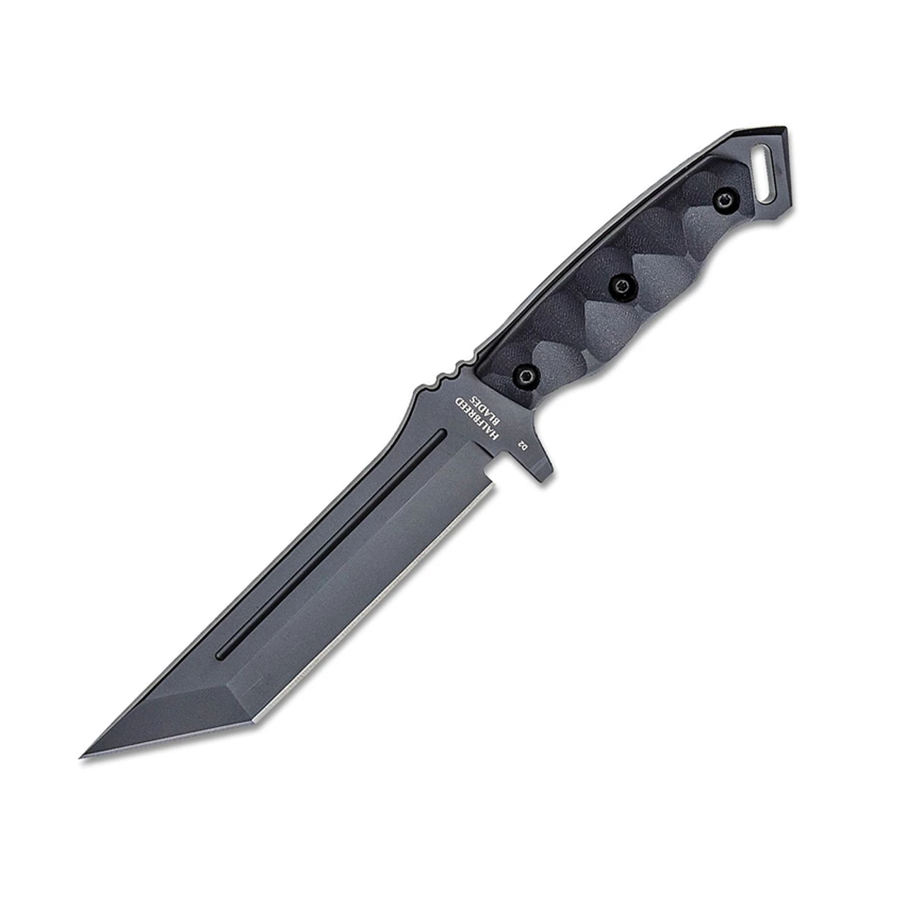 Halfbreed Blades Medium Infantry MIK-05P, 6.69" K110 Black Teflon Coated Tanto Blade, Black G-10 Handles 1 Halfbreed Blades Medium Infantry MIK-05P, 6.69" K110 Black Teflon Coated Tanto Blade, Black G-10 Handles