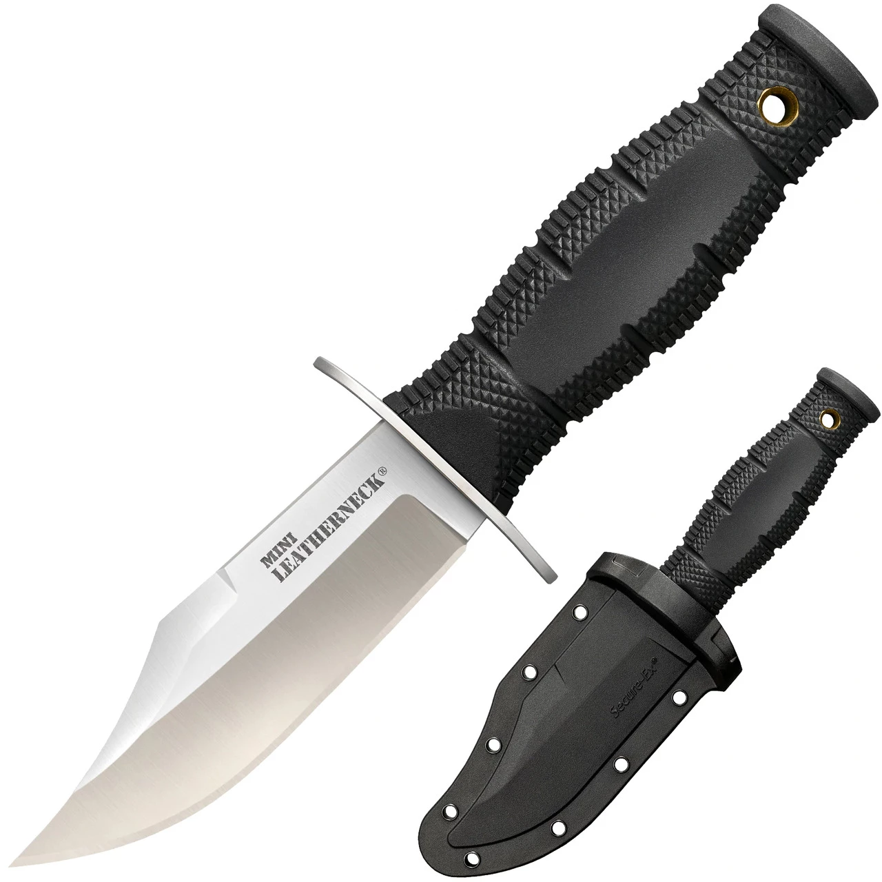 Cold Steel Mini Leatherneck Clip Point CS-39LSAB, 3.5" 8Cr13MoV Clip Point Plaint Plain Blade, Black Long Kray-ExHandle 1 Cold Steel Mini Leatherneck Clip Point CS-39LSAB, 3.5" 8Cr13MoV Clip Point Plaint Plain Blade, Black Long Kray-ExHandle