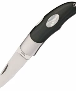 Moki Calliope Lockback Folder, VG-10, Black Linen Micarta/White Mother of Pearl Handle