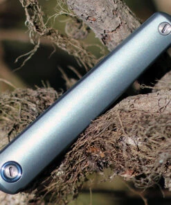 MKM - Maniago Knife Makers, Zieba Flame Flipper, FL01-TBSW, 2.9" Stonewashed Drop Point Blade, Blue Titanium Handle -Buck Knives Sales MKMFL01TBSW.2 76417.1612297825