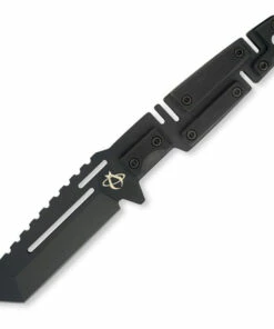Mantis Chaos Combat MTF4HC, 3.5" 420HC Black Tanto Blade, Black G-10 Handles