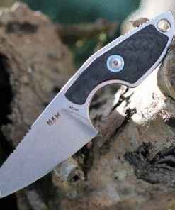 MKM - Maniago Knife Makers Mikro 2 Fixed Blade R02-CF, 2" Bohler M390 Stonewashed Plain Blade, Black Carbon Fiber Handle 6 MKM - Maniago Knife Makers Mikro 2 Fixed Blade R02-CF, 2" Bohler M390 Stonewashed Plain Blade, Black Carbon Fiber Handle -Buck Knives Sales MR02CF.3 79855.1627402278