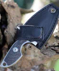 MKM - Maniago Knife Makers Mikro 2 Fixed Blade R02-CF, 2" Bohler M390 Stonewashed Plain Blade, Black Carbon Fiber Handle 7 MKM - Maniago Knife Makers Mikro 2 Fixed Blade R02-CF, 2" Bohler M390 Stonewashed Plain Blade, Black Carbon Fiber Handle -Buck Knives Sales MR02CF 45831.1627402278