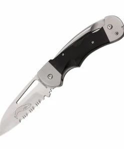 Myerchin Generation 2 Captain Pro - Blk G10 (3.4" Satin Partially Serrated) BF300P