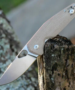 GiantMouse ACE Nimbus V2 - Natural Micarta (3" Elmax SW)