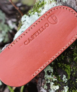 Castillo Knives Muralla Folding Lockback, C2CUB, 3.5" Sandvik 14C28N Plain Blade, Curly Birch Wood Handle -Buck Knives Sales Navaja sheath 56953.1636048420