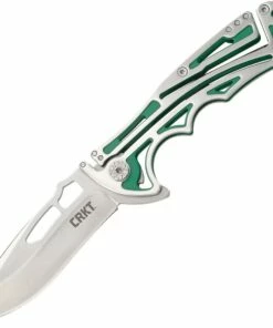 CRKT 5241 Nirk Tighe Green, 3.17" 8Cr14MoV Satin Plain Blade, 420J2 Handle