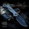Halfbreed Blades Halfbreed Large Bush Folder - Ranger Green Ti (4.13" S35VN Black) LBF-01OD