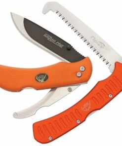 Outdoor Edge Razor Pro Saw Combo - Orange Set of 2 w/ Sheath ROC-30C
