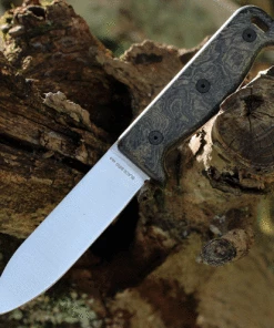 Ontario Knife Co. Black Bird ML5 ON7502, 5" 420HC Satin Spear Point, Multicolor Micarta Handles