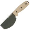 Ontario Rat-3 Skinner - Tan Micarta (3.75" Blk Carbon Steel) 8661