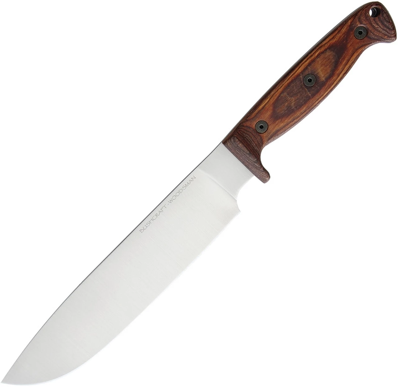 Ontario Knife Co. Bushcraft Woodsman Knife 8697, 9" Alloy Carbon Steel Plain Blade, Walnut Wood Handle 1 Ontario Knife Co. Bushcraft Woodsman Knife 8697, 9" Alloy Carbon Steel Plain Blade, Walnut Wood Handle
