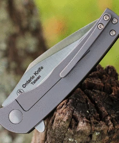 Ontario Carter Trinity ON8877, 3" AUS-8 Satin Blade, Black G-10 & Titanium Handles 7 Ontario Carter Trinity ON8877, 3" AUS-8 Satin Blade, Black G-10 & Titanium Handles -Buck Knives Sales ON8877.2 69384.1627485852