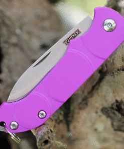 Ontario Knife Co. Traveler 8901PUR, 2.25" Stainless Steel Satin Plain Blade, Purple Plastic Handle -Buck Knives Sales ON8901PUR.2 70497.1626899920