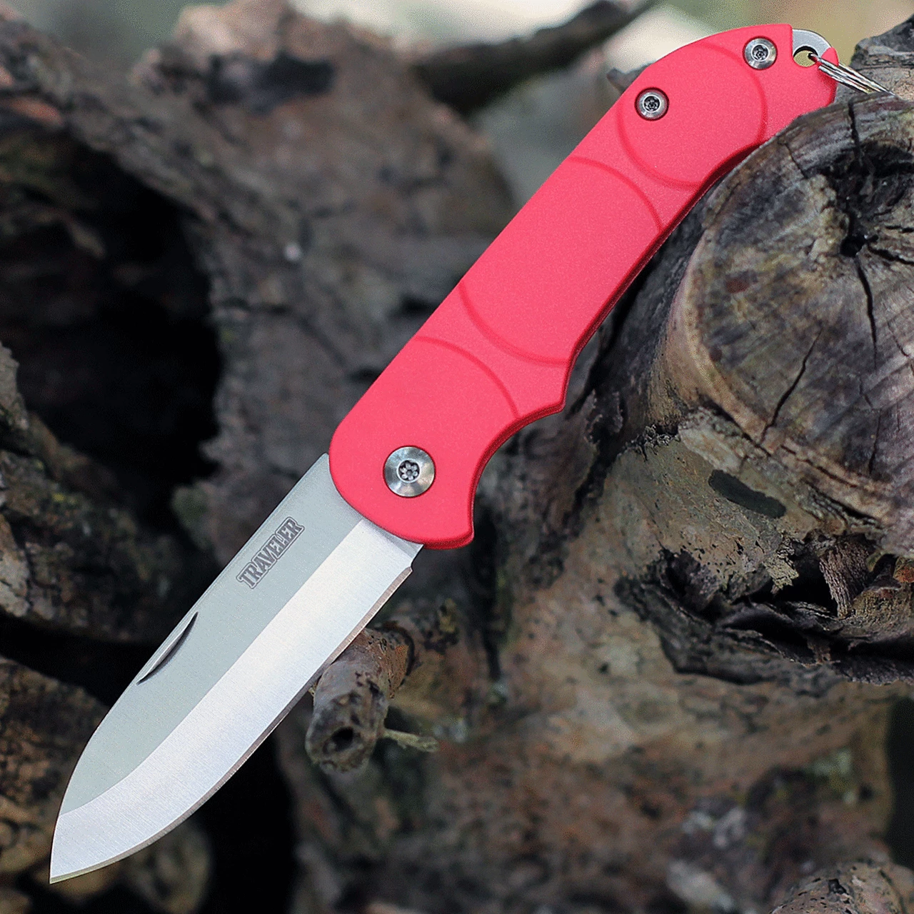 Ontario Knife Co. Traveler 8901RED, 2.25" Stainless Steel Satin Plain Blade, Red Plastic Handle 1 Ontario Knife Co. Traveler 8901RED, 2.25" Stainless Steel Satin Plain Blade, Red Plastic Handle