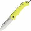 Ontario Knife Co. Traveler 8901YLW, 2.25" Stainless Steel Satin Plain Blade. Yellow Plastic Handle
