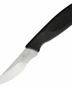 Ontario Knife Co. Hunt Plus Caper 9718, 4" High Carbon Steel Steel Satin Plain Blade, Black Synthetic Rubber Handle