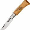 Opinel N2 OP11020, Beechwood Carbon 1 7/8" closed, Beechwood handle-01612
