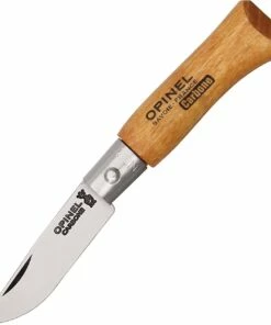 Opinel N2 OP11020, Beechwood Carbon 1 7/8" closed, Beechwood handle-01612