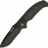 Pena Knives Mini Diesel Flipper PE15, 3.2" M390 Black Plain Blade, Black Carbon Fiber Handle