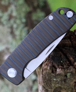 PMP Knives & Maxace Harmony PMP007, 3" Satin Bohler M390 Drop Point Blade, Flame Titanium Handles -Buck Knives Sales PMP007.3 12945.1625688515