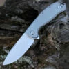 PMP Knives Big Boy Flipper - Gray Ti (3.65" 14C28N Satin) PMP022
