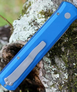 Pro-Tech Godfather Automatic - Blue Alum (4" 154CM Blasted) 920-BLUE -Buck Knives Sales PT920 BLUE.2 67627.1643745939