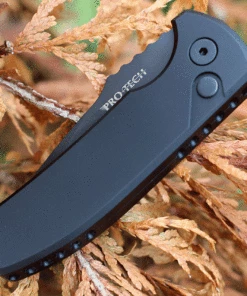 Pro-Tech Short Blade Rockeye (SBR) Automatic Black Alum. (2.5" S35VN Blk) LG403 -Buck Knives Sales PTLG403.4 31664.1631643498