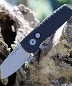 Pro-Tech Runt 5 Automatic - Textured Blk (1.9" 20CV SW Reverse Tanto) R5205